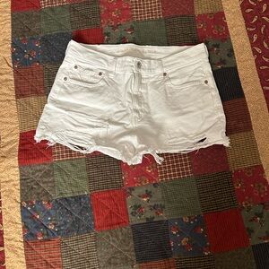 American Eagle Outfitters White Jean Shorts - Women’s size 8